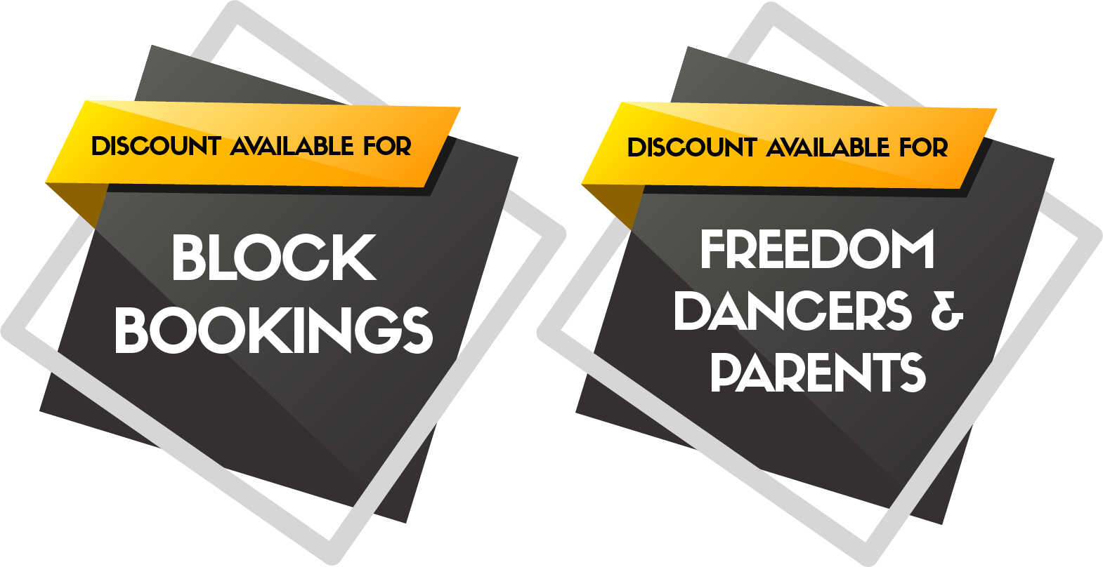 Discount available for block bookings and freedom dances and parents